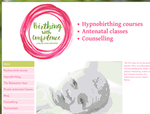 Tablet Screenshot of birthingwithconfidence.co.uk